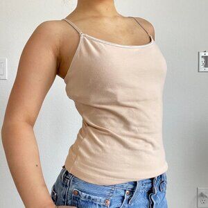 Ambiance Apparel Women's Tan and Pink Vest